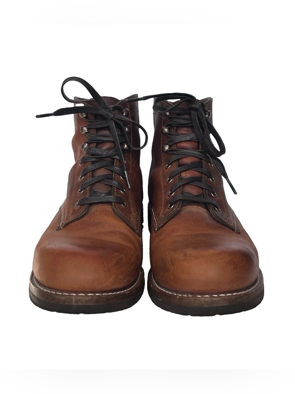 WOLVERINE 1000 Mile Men's Plain-Toe Boots Brown Leather Size 11.5 D - LIKE NEW!